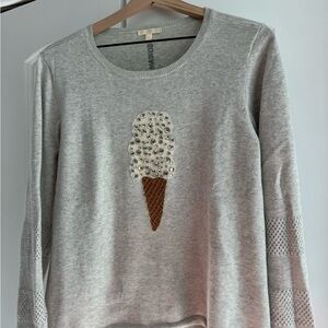 Lisa Todd Gray Knit Sweater
